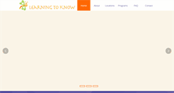 Desktop Screenshot of learningtoknow.net